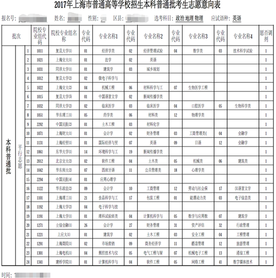 2019年上海高考模拟志愿填报入口及流程