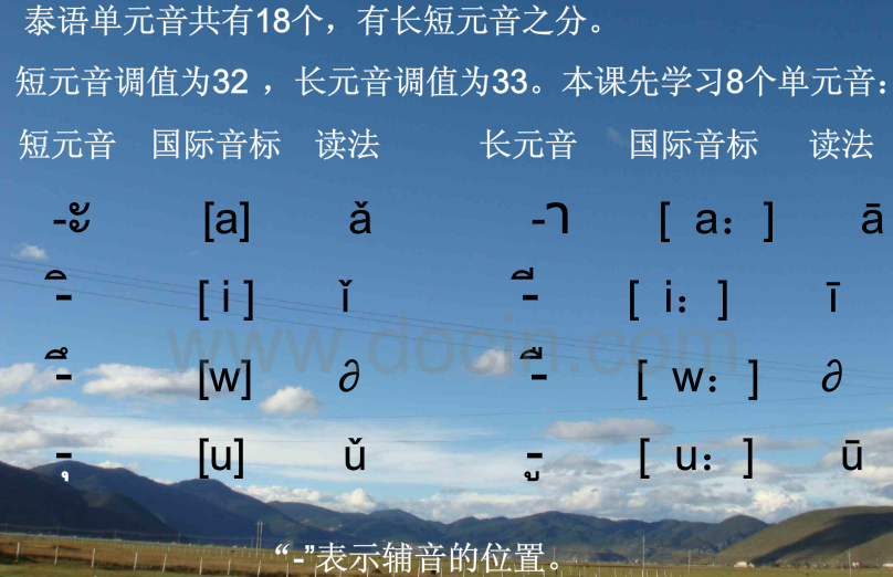 泰语元音辅音字母表怎么背