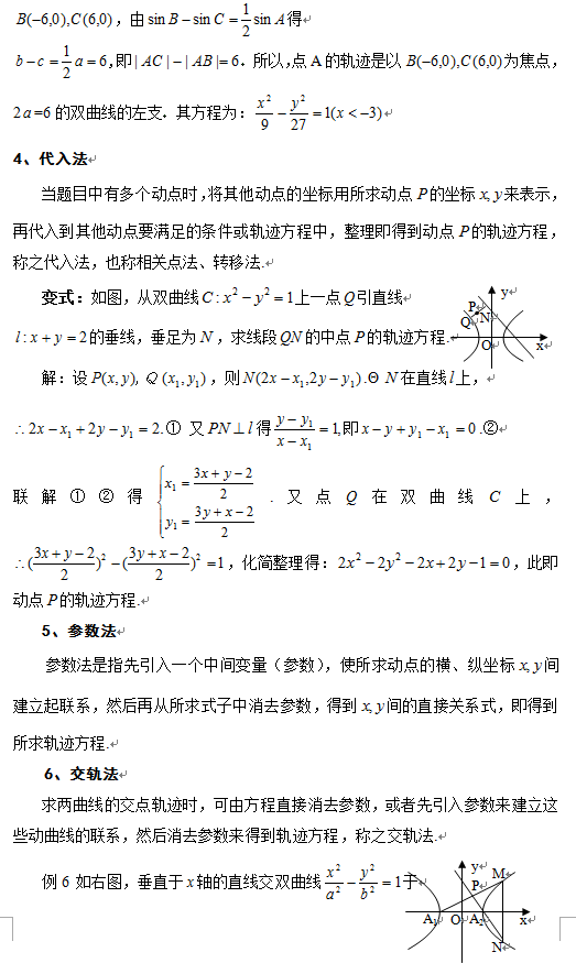 数学高考大题题型归纳 数学必考题型例题