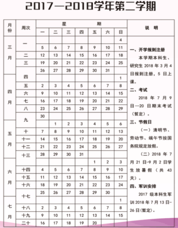 2018云南各大学暑假放假时间安排表