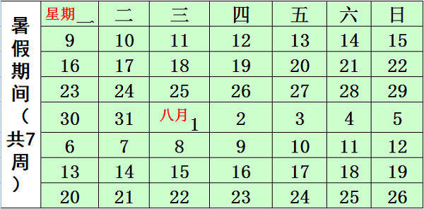 2018江西各大学暑假放假时间安排